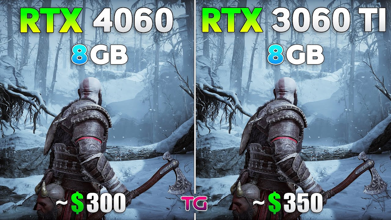 8 ГБ видеопамяти все еще достаточно? GeForce RTX 4060 сравнили с RTX 3060 Ti в играх 2024 года