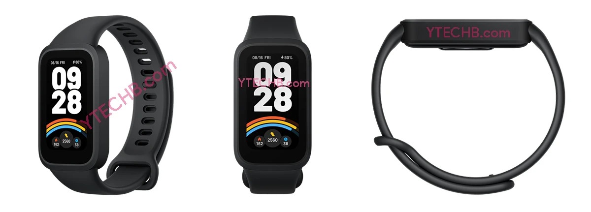 Xiaomi Smart Band 9 Active показали со всех сторон перед глобальным запуском