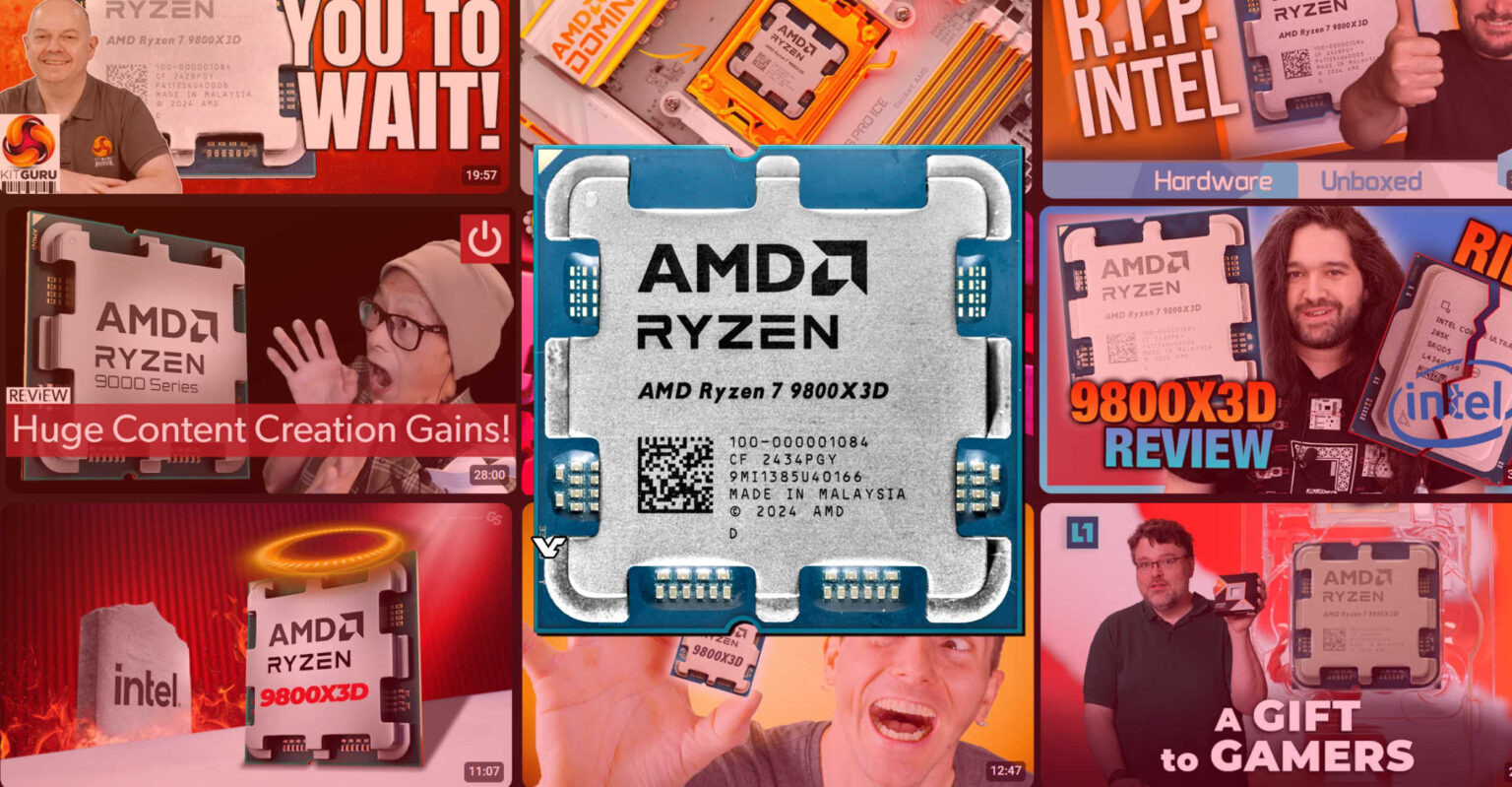 Начались продажи топового процессора для игр AMD Ryzen 7 9800X3D